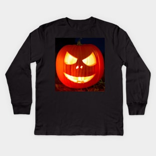 Jack-o-lantern Kids Long Sleeve T-Shirt